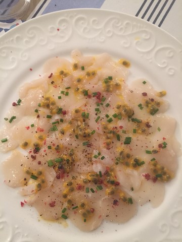 Carpaccio de saint jacques